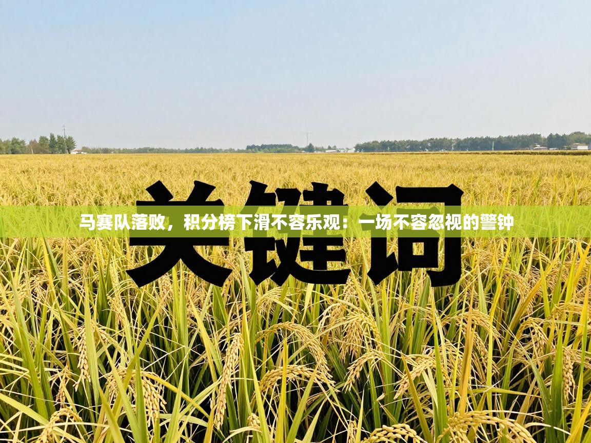 马赛队落败，积分榜下滑不容乐观：一场不容忽视的警钟  第1张